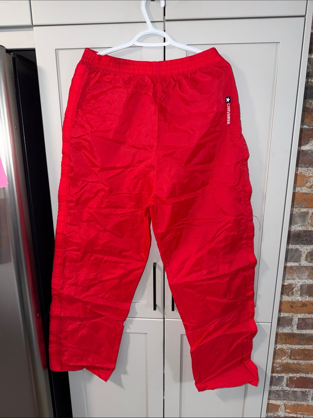 Converse Bright Red Men’s Tear Aways Joggers